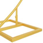 vidaXL Svadobný oblúk Zlatá 220 x 45 x 200 cm Oceľ – Obrázok 7