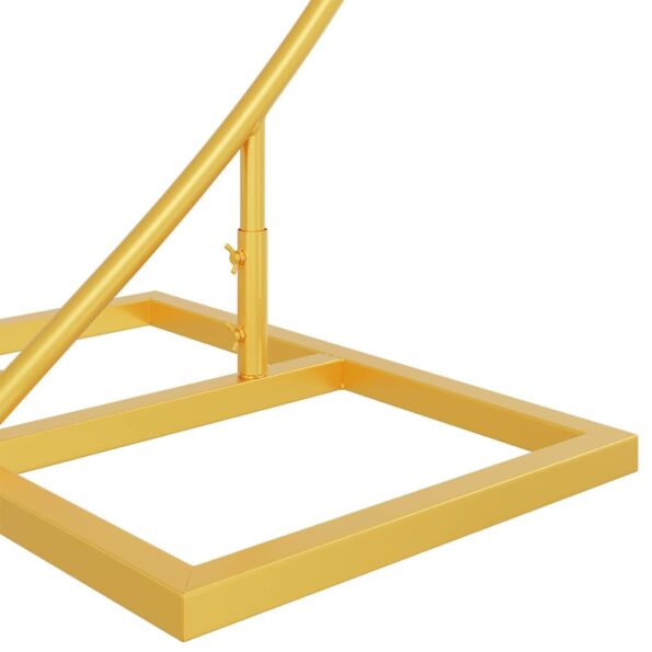 vidaXL Svadobný oblúk Zlatá 220 x 45 x 200 cm Oceľ – Obrázok 7