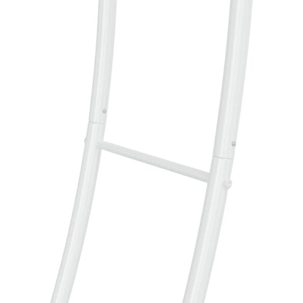 vidaXL Svadobný oblúk Biela 220 x 45 x 200 cm Oceľ – Obrázok 8