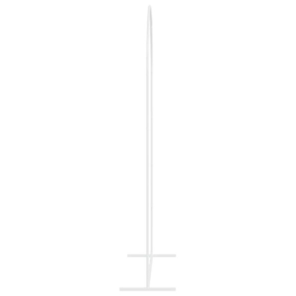 vidaXL Svadobný oblúk Biela 100 x 39 x 200 cm Oceľ – Obrázok 6
