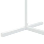 vidaXL Svadobný oblúk Biela 100 x 39 x 200 cm Oceľ – Obrázok 7