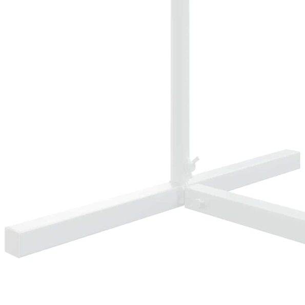 vidaXL Svadobný oblúk Biela 100 x 39 x 200 cm Oceľ – Obrázok 7