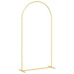 vidaXL Svadobný oblúk Zlatá 100 x 39 x 200 cm Oceľ – Obrázok 5