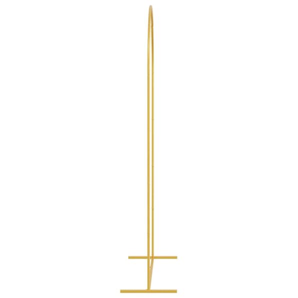 vidaXL Svadobný oblúk Zlatá 100 x 39 x 200 cm Oceľ – Obrázok 6