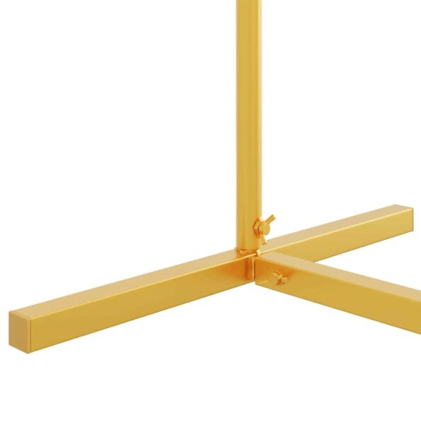 vidaXL Svadobný oblúk Zlatá 100 x 39 x 200 cm Oceľ – Obrázok 7