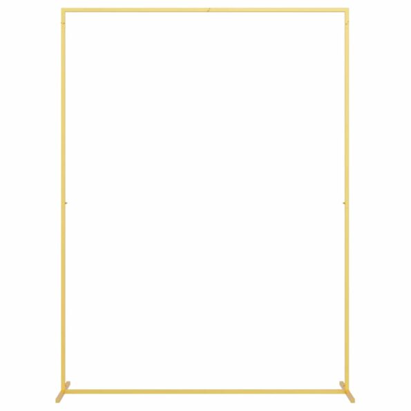 vidaXL Svadobný oblúk Zlatá 150 x 49,5 x 200 cm Oceľ – Obrázok 2