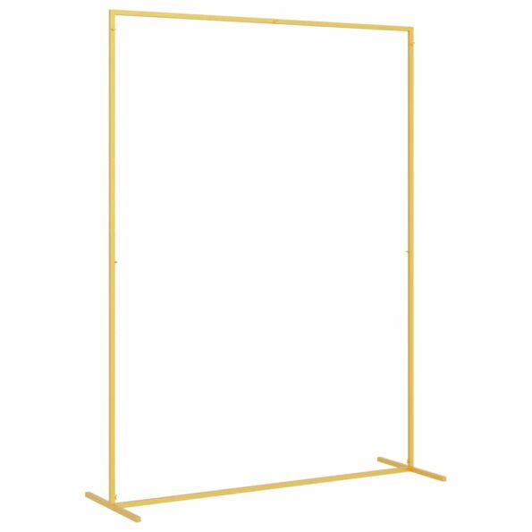 vidaXL Svadobný oblúk Zlatá 150 x 49,5 x 200 cm Oceľ – Obrázok 5