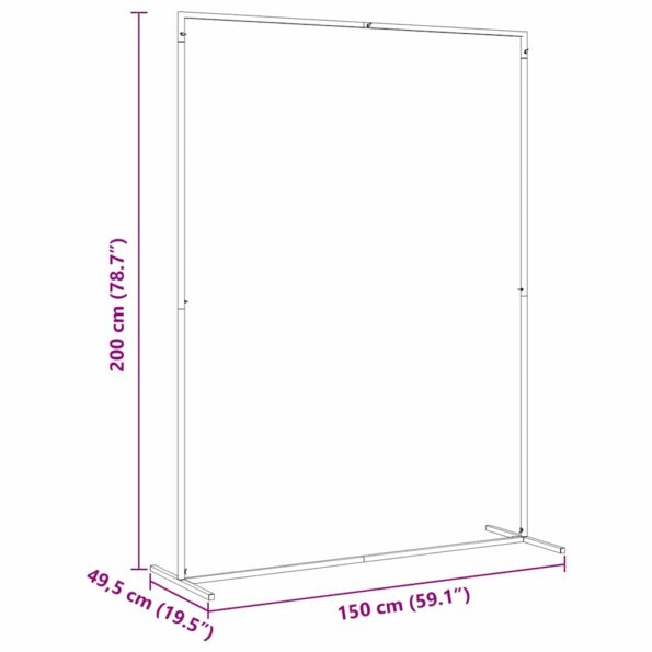 vidaXL Svadobný oblúk Zlatá 150 x 49,5 x 200 cm Oceľ – Obrázok 9