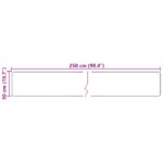 vidaXL Behúň MARSA Krémová 50 x 250 cm Polyester a PVC – Obrázok 7