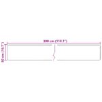 vidaXL Behúň MARSA Krémová 50 x 300 cm Polyester a PVC – Obrázok 7