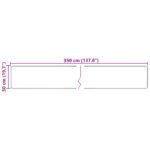 vidaXL Behúň MARSA Krémová 50 x 350 cm Polyester a PVC – Obrázok 7