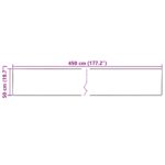 vidaXL Behúň MARSA Krémová 50 x 450 cm Polyester a PVC – Obrázok 7