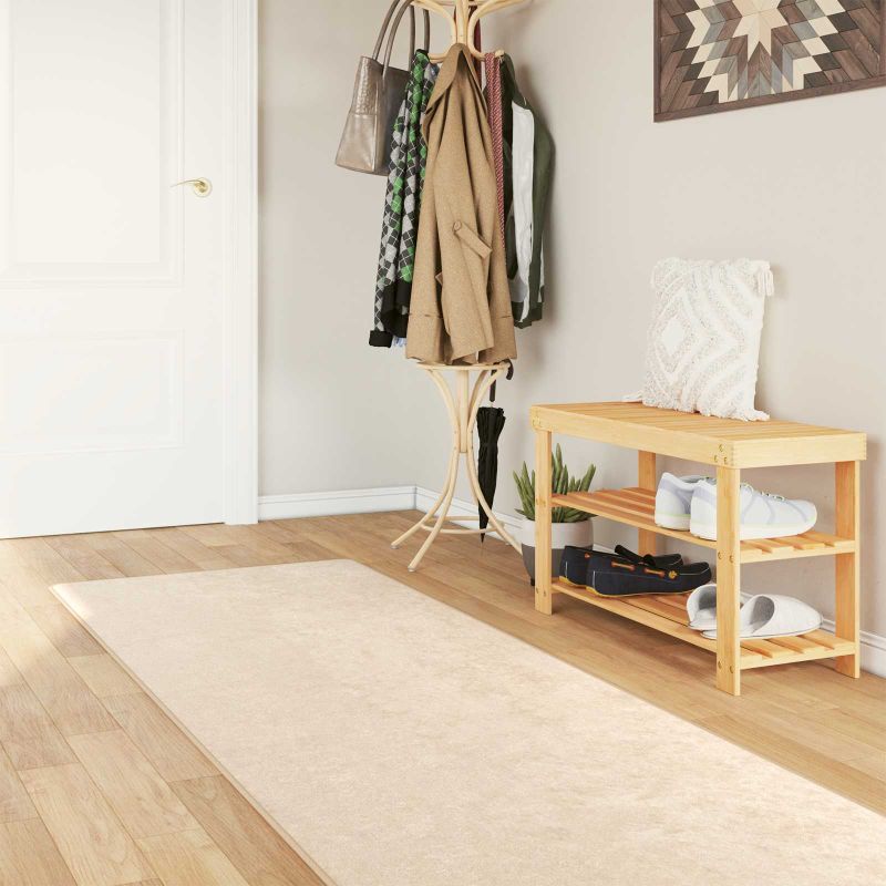 42023055_1.jpg vidaXL Behúň MARSA Krémová 80 x 250 cm Polyester a PVC – Obrázok 1