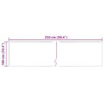 vidaXL Behúň MARSA Krémová 250 x 100 cm Polyester a PVC – Obrázok 7