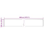 vidaXL Behúň MARSA Krémová 100 x 400 cm Polyester a PVC – Obrázok 7