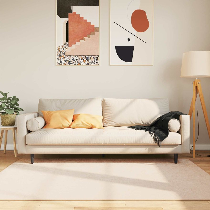42023068_1.jpg vidaXL Behúň MARSA Krémová 120 x 170 cm Polyester a PVC – Obrázok 1