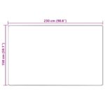 vidaXL Koberec Potlač Krémová 230 x 150 cm Polyester a PVC – Obrázok 7