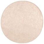 vidaXL Behúň MARSA Krémová 120 x 120 cm Polyester a PVC – Obrázok 2