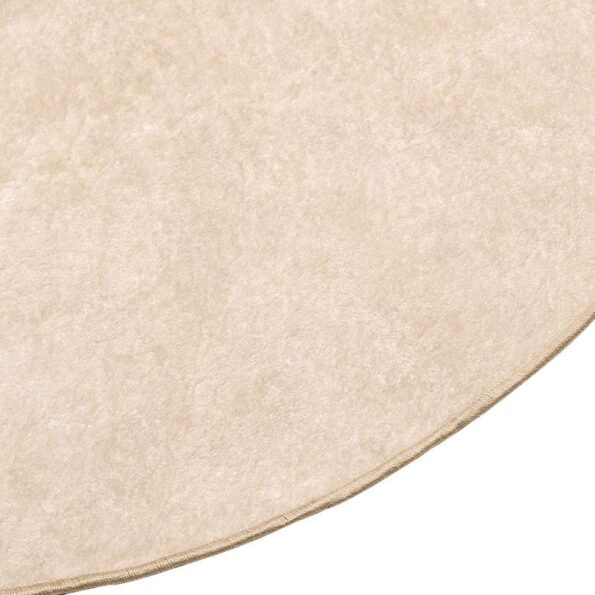 vidaXL Behúň MARSA Krémová 120 x 120 cm Polyester a PVC – Obrázok 3
