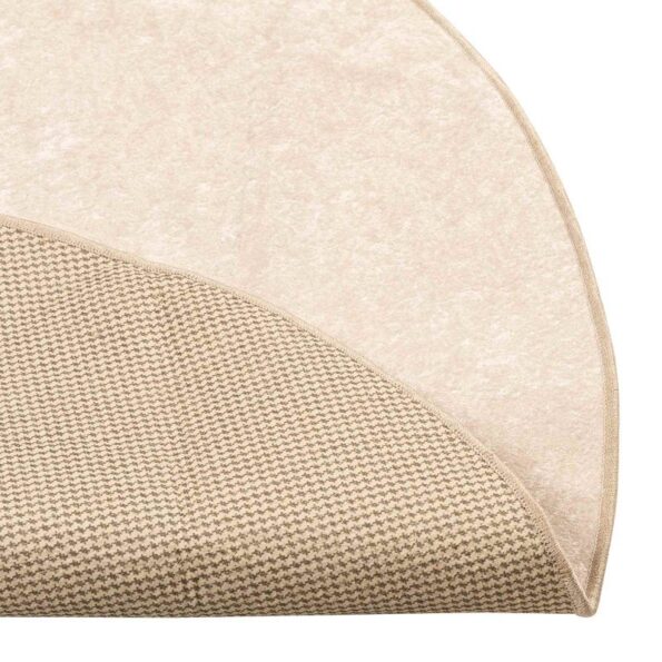 vidaXL Behúň MARSA Krémová 120 x 120 cm Polyester a PVC – Obrázok 4