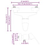 vidaXL Sprchový zmiešavač Čierna G 1 / 2 palca – Obrázok 8