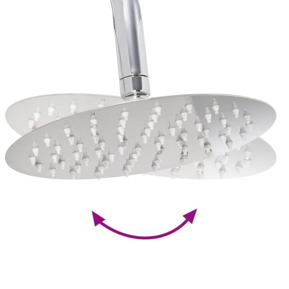 vidaXL Sprchový systém Strieborná 45 x 20 x 96 cm Mosadz, Sus201 a ABS – Obrázok 11