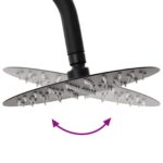 vidaXL Sprchový systém Čierna 45 x 20 x 96 cm Mosadz, Sus201 a ABS – Obrázok 11