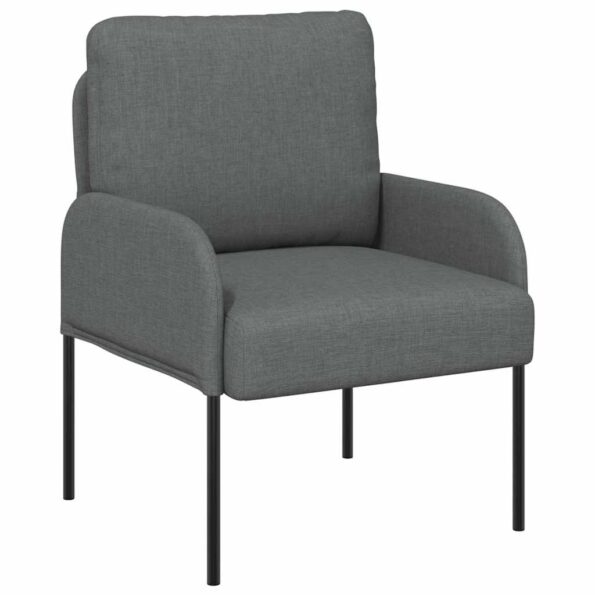 vidaXL Pohovky s vankúšom 55cm Tmavo šedá Preglejka – Obrázok 2