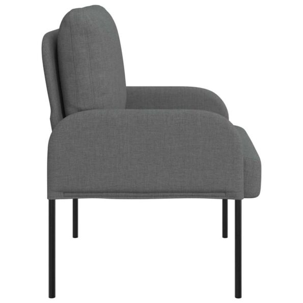 vidaXL Pohovky s vankúšom 55cm Tmavo šedá Preglejka – Obrázok 5
