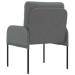 vidaXL Pohovky s vankúšom 55cm Tmavo šedá Preglejka – Obrázok 6