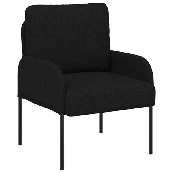 vidaXL Pohovky s vankúšom 55cm Čierna Preglejka – Obrázok 2