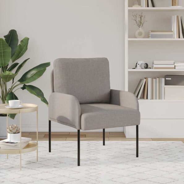vidaXL Pohovky s vankúšom 55cm Sivohnedá Preglejka – Obrázok 3