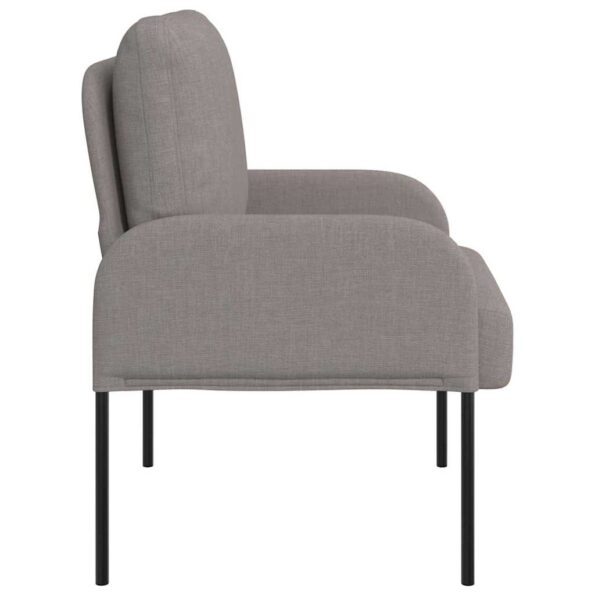 vidaXL Pohovky s vankúšom 55cm Sivohnedá Preglejka – Obrázok 5