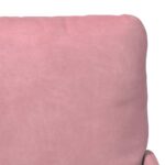 vidaXL Pohovky s vankúšom 55cm Ružová Preglejka – Obrázok 8