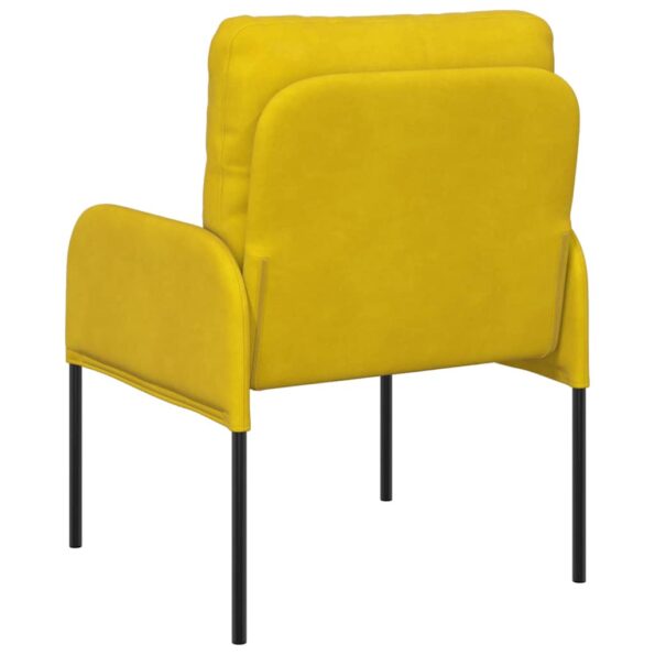 vidaXL Pohovky s vankúšom 55cm Žltá Preglejka – Obrázok 6