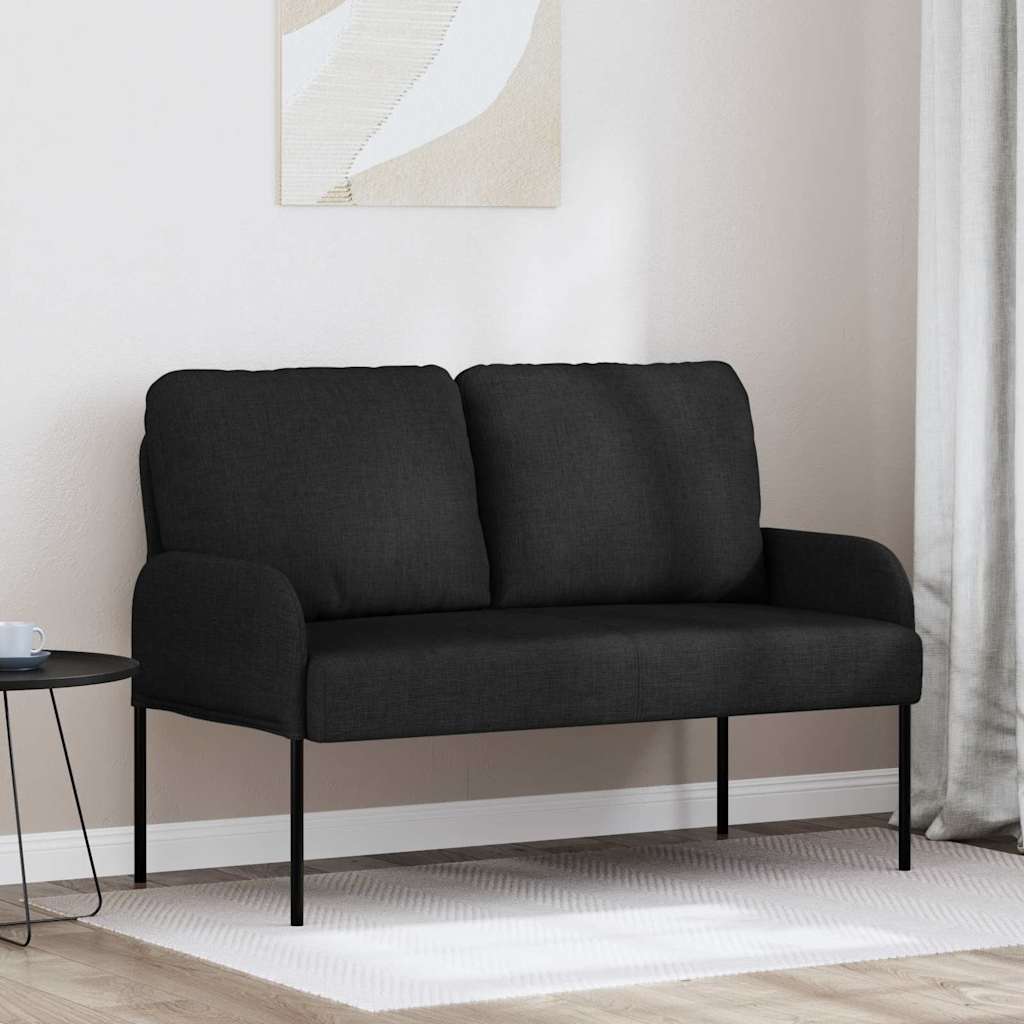 42023448_1.jpg vidaXL Pohovky s vankúšom 110cm Čierna Preglejka – Obrázok 1