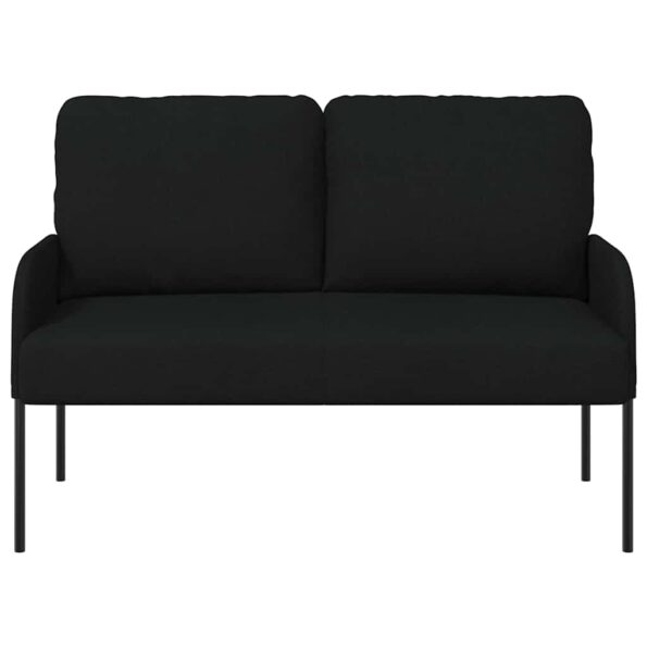 vidaXL Pohovky s vankúšom 110cm Čierna Preglejka – Obrázok 4