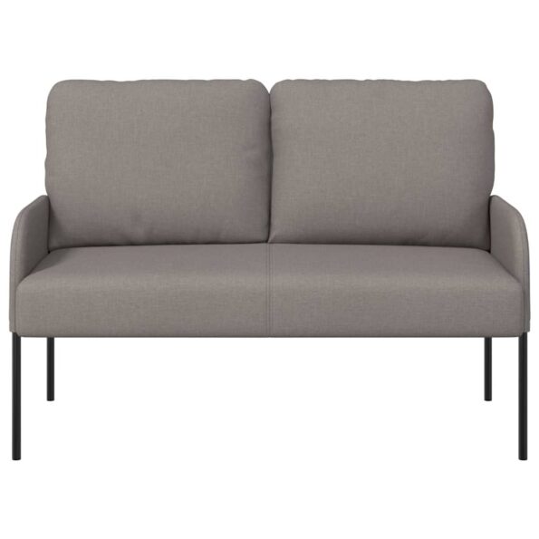 vidaXL Pohovky s vankúšom 110cm Sivohnedá Preglejka – Obrázok 4