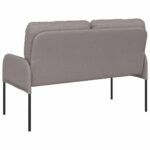 vidaXL Pohovky s vankúšom 110cm Sivohnedá Preglejka – Obrázok 6