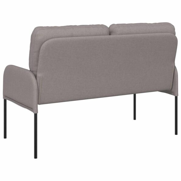 vidaXL Pohovky s vankúšom 110cm Sivohnedá Preglejka – Obrázok 6
