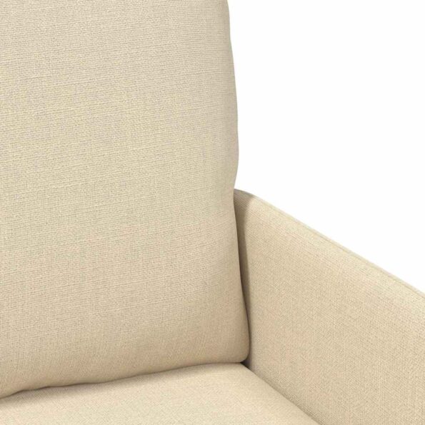 vidaXL Pohovky s vankúšom 110cm Krémová Preglejka – Obrázok 7