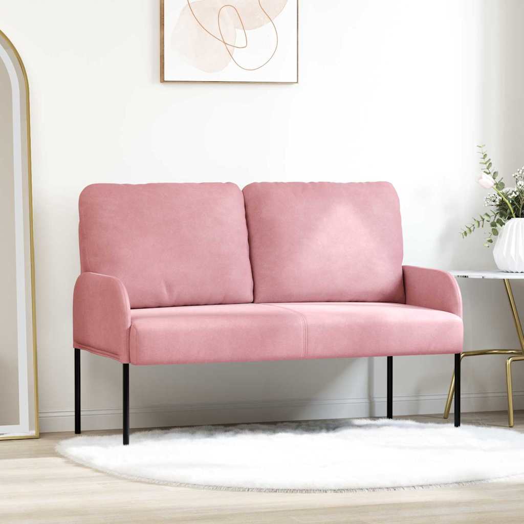 42023458_1.jpg vidaXL Pohovky s vankúšom 110cm Ružová Preglejka – Obrázok 1