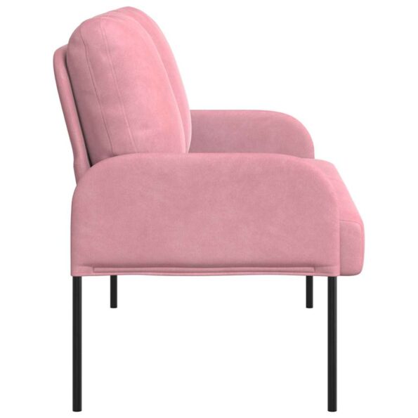 vidaXL Pohovky s vankúšom 110cm Ružová Preglejka – Obrázok 5