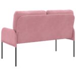 vidaXL Pohovky s vankúšom 110cm Ružová Preglejka – Obrázok 6