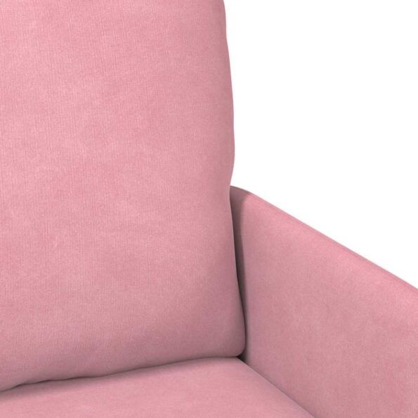 vidaXL Pohovky s vankúšom 110cm Ružová Preglejka – Obrázok 7