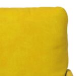 vidaXL Pohovky s vankúšom 110cm Žltá Preglejka – Obrázok 8