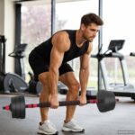 vidaXL 2-v-1 set činiek a činky 20kg 20kg Čierna a červená – Obrázok 3
