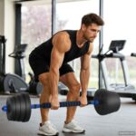 vidaXL 2-v-1 set činiek a činky 30kg 30kg Čierna a modrá – Obrázok 3