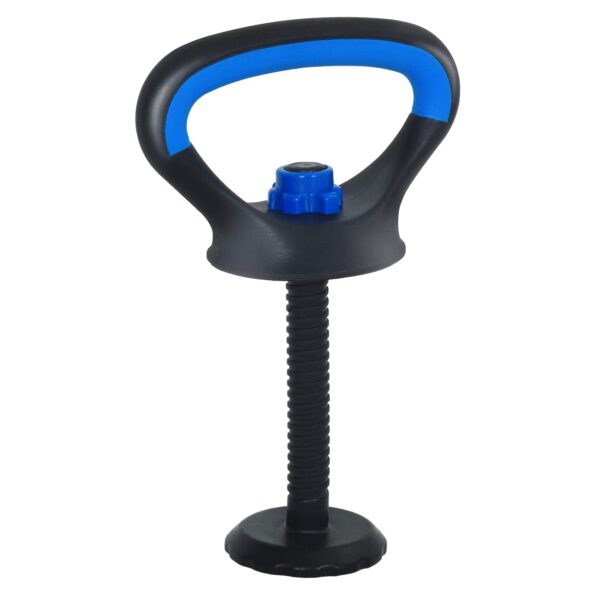 vidaXL 4-v-1 set činiek, činky a kettlebellu 20kg 20kg Čierna a modrá – Obrázok 5