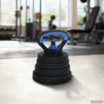 vidaXL 4-v-1 set činiek, činky a kettlebellu 30kg 30kg Čierna a modrá